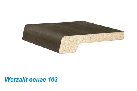 Подоконники ДСП «Werzalit» цветной матовый венге